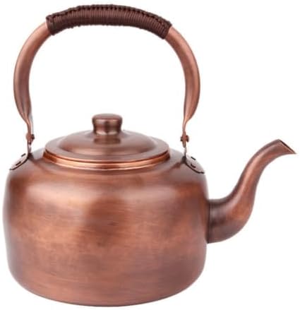 Vintage Copper Kettle |, Stovetop, Copper Teapot, for Kitchen, Tea Lovers, 3L, Normal Thick Gas by Leefasy