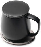 OHOM Ui+ Self-Heating Mug Set – Inkstone Black | 18 fl oz Ceramic Coffee & Tea Mug with Heating Pad - Image 2