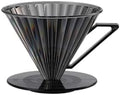 1-2 Cup/2-4 Cup Espresso Filter Portable Barista Tools,PC Coffee Dripper With Handle Drip Coffee Cone Filter(1-2 Cup Black) by Unknown