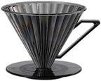 1-2 Cup/2-4 Cup Espresso Filter Portable Barista Tools,PC Coffee Dripper With Handle Drip Coffee Cone Filter(1-2 Cup Black) by Unknown