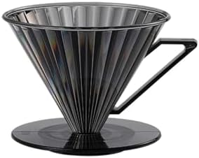 1-2 Cup/2-4 Cup Espresso Filter Portable Barista Tools,PC Coffee Dripper With Handle Drip Coffee Cone Filter(1-2 Cup Black) by Unknown