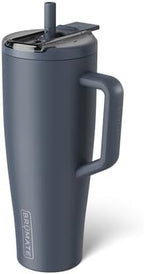 BrüMate Era Flip 40oz Tumbler with 100% Leakproof Covered Straw Lid | Hygienic Covered Straw | Insulated Stainless Steel Water Bottle with Handle | Cup Holder Friendly | BPA-Free (Nightfall Blue) by Br%C3%BCMate
