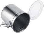 Cocoarm Stainless Steel Coffee Canister, Airtight Vacuum Sealed Storage Container with Clamp Lid, Large, for Coffee Bean Tea Sugar - Image 5