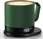 Heated Coffee Mug 14oz, Rechargeable Temperature Control Mug with Lid by BUUO