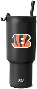 Simple Modern Cincinnati Bengals Tumbler with Flip Lid, Straw 30oz | NFL by Unknown