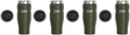 THERMOS Stainless King Vacuum-Insulated Travel Tumbler, 16 Ounce, Army Green (Pack of 4) by Thermos