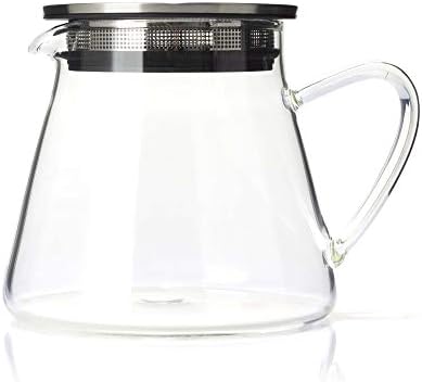 Four Life 841 Teapot Glass, Heat Resistant, 18.9 fl oz (532 ml), For 3 Cups, Lid with Tea Strainer, One Hand, Microwave and Dishwasher Safe, Not Direct Fire, Fuji Glass Teapot - Image 5