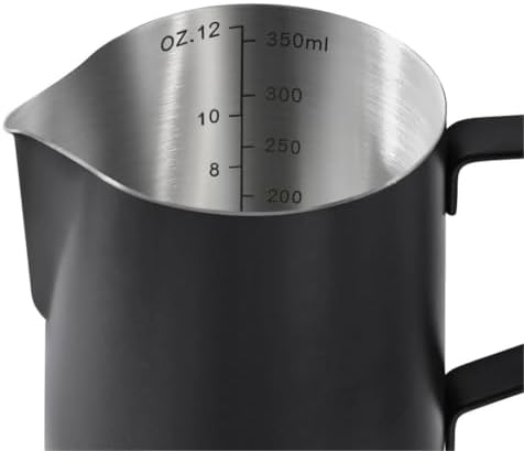 Milk Frother Cup Stainless Steel Stainless Steel Milk Frothing Jug Long Rounded Spout Latte Art Pitcher Frother Professional Barista Steaming Accessorie(600ml-Beige) - Image 5