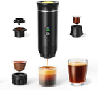 Automatic Espresso Maker – Dual Hot & Cold Brew – 20 BAR Pressure – Compact Portable Coffee Machine with Rapid Heating – Built-In Transparent Cup – Travel-Friendly Design - Image 4