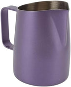 Stainless Steel Milk Frother Cup, Purple Latte Art Pitcher, Rustproof Coffee Jug for Coffee Shop, Easy-Grip Design with Drip-Free Spout (450ML) by Unknown