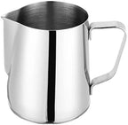 Coffee Cup Latte Art Pitcher Milk Frother Barista Steel With Lid Machine With Graduated(2000ml,No lid) by Unknown