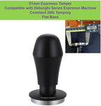 51mm Espresso Tamper 30lbs Calibrated Coffee Tamper Stainless Steel Base Hand Tamper for 51mm Bottomless Portafilter Tamper for Espresso Machine-Flat Base, Black - Image 2