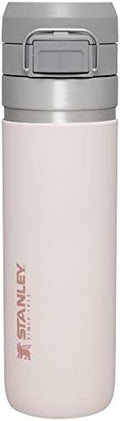 Stanley Quick Flip GO Water Bottle 24 oz | Push Button Lid | Leakproof and Packable for Travel and Sports | Insulated Stainless Steel | BPA-Free | Rose Quartz by Unknown
