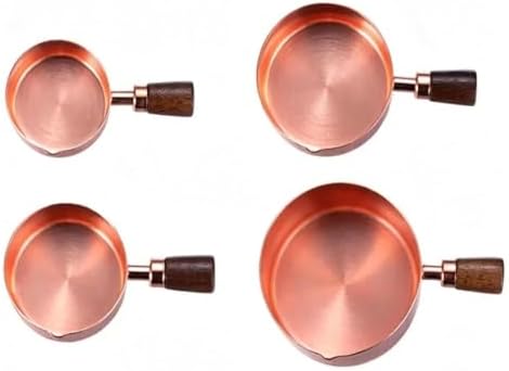 Stainless Steel Measuring Cups Spoons Set, 150ml Rose Gold - Image 4