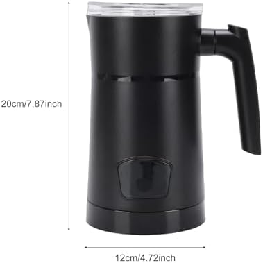 Electric Milk Frother, 350ml Milk Foam Maker with LED for Crafting Cappuccino Latte Coffee and Hot Chocolate (US Plug 110V) - Image 2