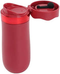 Zopsc French Press Mug, Stainless Steel Insulated Portable 320ml Coffee Maker, Red Travel Mug for Outdoor Office Home by Technologyconnectsyouandme