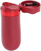 Zopsc French Press Mug, Stainless Steel Insulated Portable 320ml Coffee Maker, Red Travel Mug for Outdoor Office Home by Technologyconnectsyouandme