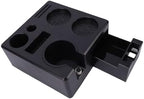 SIXRUN Coffee Tamping Station with Drawer Storage, ABS and Silicone Tamper Mat Organizer for Accessories and Barista Tools - Image 7