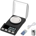 Digital Milligram Scale 100g/0.001g rechargeability, High Precision Portable Jewelry Scale, Powder Scale, Micro Scale for Powder Medicine, Gold, Gem, Reloading, Calibration Weight by KUBEI