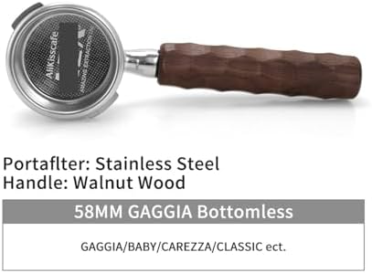 Compatible With E61, Compatible With Gaggia, 58MM Coffee Bottomless Portafilter Naked Double Spout, Espresso Machine Accessories Barista Tool(58mm For Gaggia SS) - Image 2