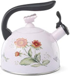 Lenox 897923 Butterfly Meadow Colors Tea Kettle, 2.6 Quarts, Pink by Lenox