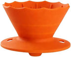 Food Grade Silicone Collapsible Coffee V60 Filter, Reusable Dripping Funnel Cup Portable Travel(Orange) by Unknown