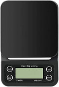 Digital Coffee Scale with Timer, 3000g x 0.1g Precision LCD Display Electronic Small Portable Home Kitchen Cooking Multifunction Food Weighing by Unknown