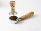 VIA Crema Coffee Tamper, Olive Wood, 58 mm - Image 2