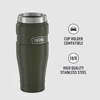 THERMOS Stainless King Vacuum-Insulated Travel Tumbler, 16 Ounce, Army Green (Pack of 4) - Image 4