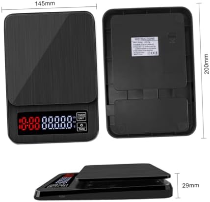 Electronic Coffee Scale 5kg Digital Kitchen Food Scale with Timer - Image 6