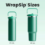 Fjbottle WrapSip 40 oz Insulated Tumbler with Flip Straw and Handle - Image 4