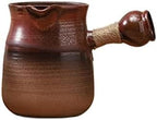 Tea Pots For Loose Tea Red Kiln Side Handle Home Indoor Kung Fu Small Teapot Ceramic Tea Maker Tea Set Tea Infuser Pot(B-700mjl) by Unknown