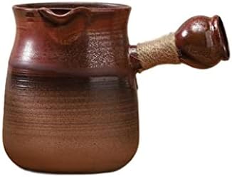 Tea Pots For Loose Tea Red Kiln Side Handle Home Indoor Kung Fu Small Teapot Ceramic Tea Maker Tea Set Tea Infuser Pot(B-700mjl) by Unknown