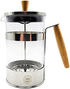 French Press Coffee Maker 27oz Stainless Steel Coffee Press High Level Filter Borosilicate Glass Heat Resistant Insulated Pot with Wooden Handle. Brew Coffee and Tea BPA Free - Image 2