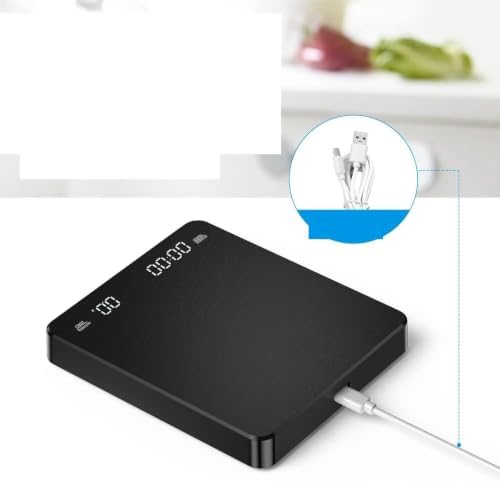 Coffee Scale 3kg/0.1g Digital Scale with Timer, Matte Black Kitchen Scale - Image 7
