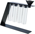 Coffee Bean Storage Container Set with Glass Tubes and Iron Rack - Image 6