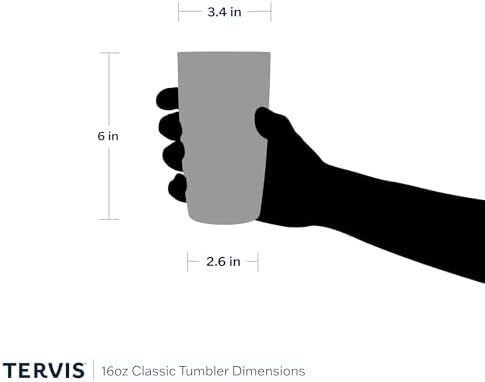 Tervis 16oz Tritan Tumbler | Tabletop Collection, Red - Image 4
