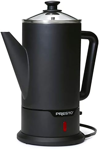 Presto 02815 Black Stainless Steel 12-Cup Cordless Coffee Percolator by PRESTO