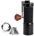 Manual Coffee Grinder – 7 Star Stainless Steel Burr, 36 Adjustable Grind Settings, Foldable Hand Crank, Portable Manual Espresso & Burr Coffee Grinder, Non-Slip Grip, 30g Capacity- Black by Unknown