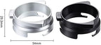 54mm Coffee Powder Receiving Dosing Ring Rotatable Aluminum Alloy Loop Coffee Machines Funnels Accessories (Color : Silver Size : 54mm) - Image 2