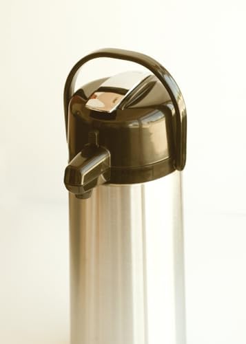 Service Ideas Eco-Air Airpot with Lever, 84.5oz, Glass Vacuum Insulated - Image 2
