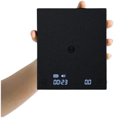 Electronic Scale, in Stock Black Mirror Basic2 Plus Up Digital Coffee Food Kitchen Scale with Time USB Light Weight Mini,for Meal Prep, Baking and Cooking(Black) - Image 3