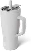 BrüMate Era Flip 30oz Tumbler with 100% Leakproof Covered Straw Lid | Hygienic Covered Straw | Insulated Stainless Steel Water Bottle with Handle | Cup Holder Friendly | BPA-Free (Dune) by Br%C3%BCMate