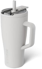 BrüMate Era Flip 30oz Tumbler with 100% Leakproof Covered Straw Lid | Hygienic Covered Straw | Insulated Stainless Steel Water Bottle with Handle | Cup Holder Friendly | BPA-Free (Dune) by Br%C3%BCMate