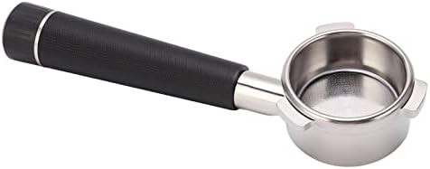 Cryfokt Stainless Steel Bottomless Coffee Portafilter 54mm 3 Ears (Black) by Cryfokt