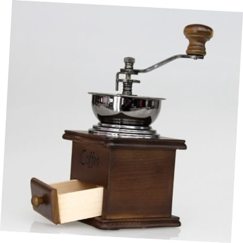 Manual Coffee Bean Grinder Wood and Metal Adjustable Thickness - Image 3
