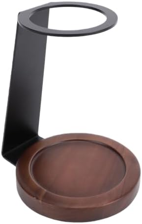 SUNGOOYUE Pour Over Coffee Dripper Stand, Pod Stands Filter Holder Rack Aluminum Alloy And Solid Wood, HeatProof, Weighted Stable Base, 7.1X3.9X2.8 Inch, Optimal Dripper Height, Modern - Image 4