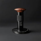 Amagogo Coffee Tamper Calibrated Espresso Tool with Pressure Indicator Wooden Handle Knurled Grip Flat Base Suitable for Home Baristas and Commercial Environments, 58mm - Image 4