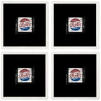 CafePress Pepsi Cola Ice Cold Tumbled Stone - Set of 4 Coasters Set of 4 w/holder - Image 4