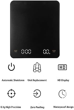 Electronic Scale Built-in Auto Timer Pour Over Espresso Smart Coffee Scale Kitchen Scales 3kg - Image 5